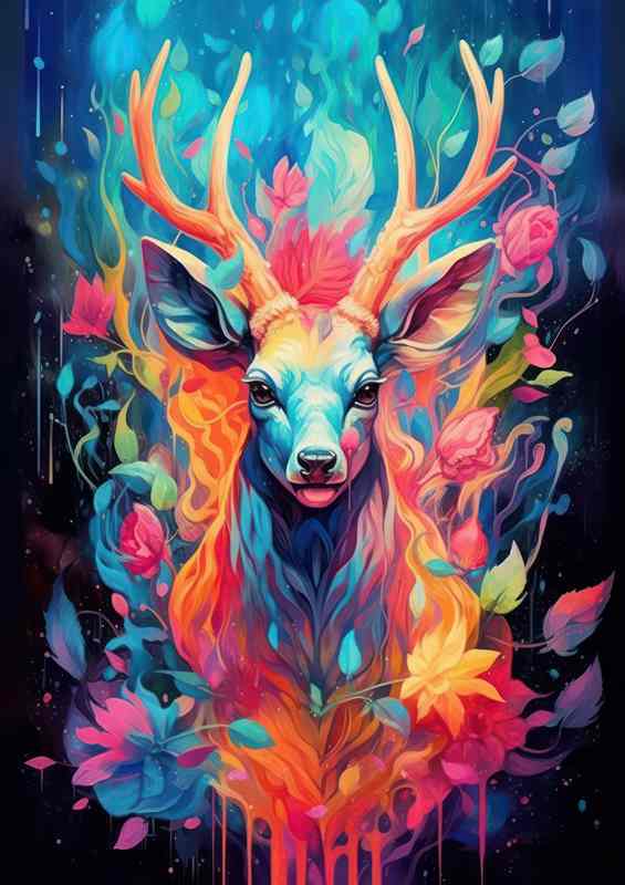 Whimsical Deer Wonderland a nice soft colour pallet