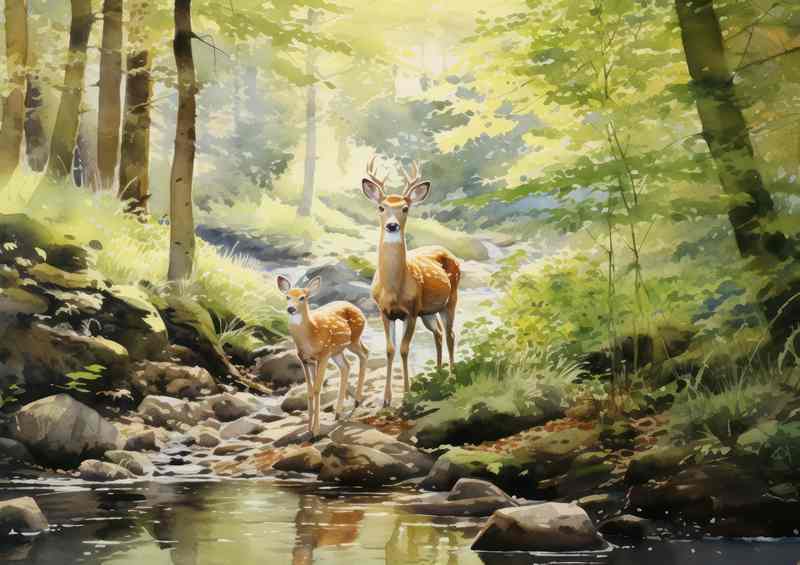 Exploring the Wilderness with Woodland Deer