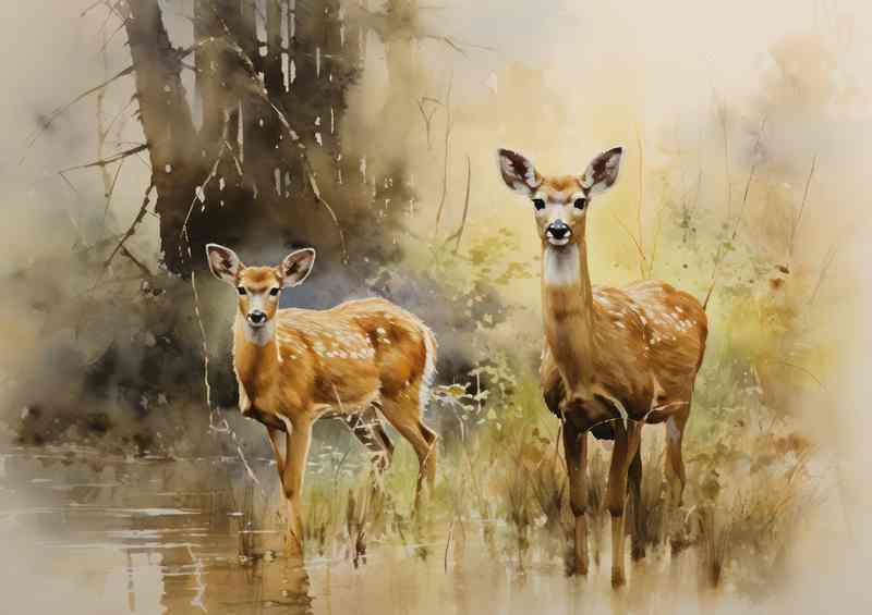 Woodland Symphony The Beauty of Deer in Nature