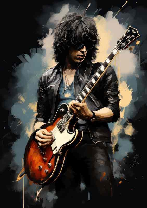 Mono Guitar Metal Poster