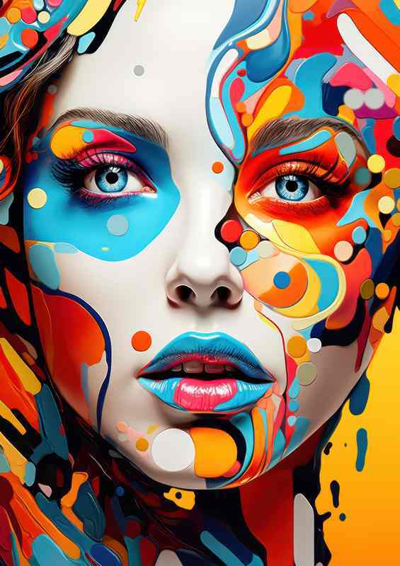 Vibrant Faces in a World of Color