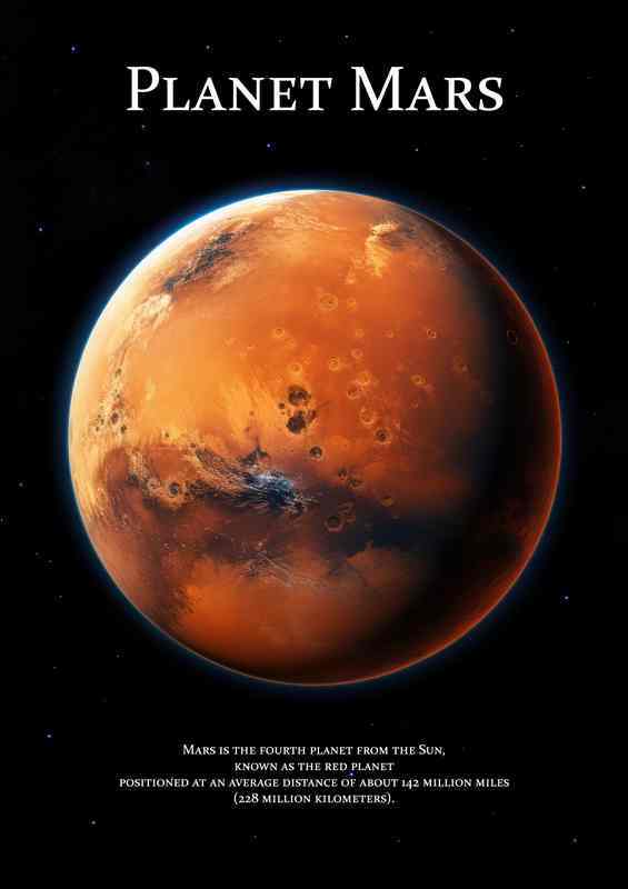 Planet Mars Space Art