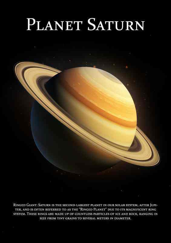 Planet Saturn Space Art