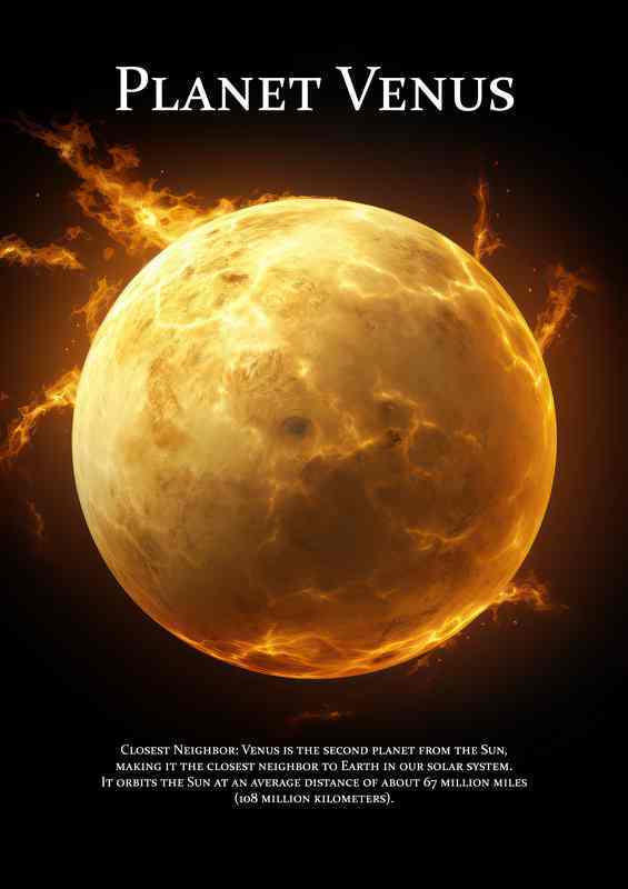 Planet Venus Space Art