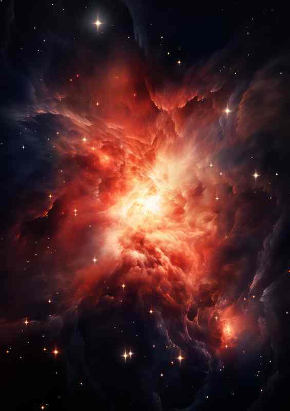 The Colors of Orians Nebulaes In Space