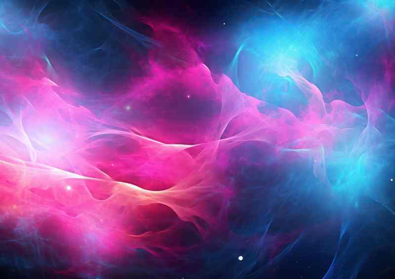 Nebula Burns Space Metal Poster