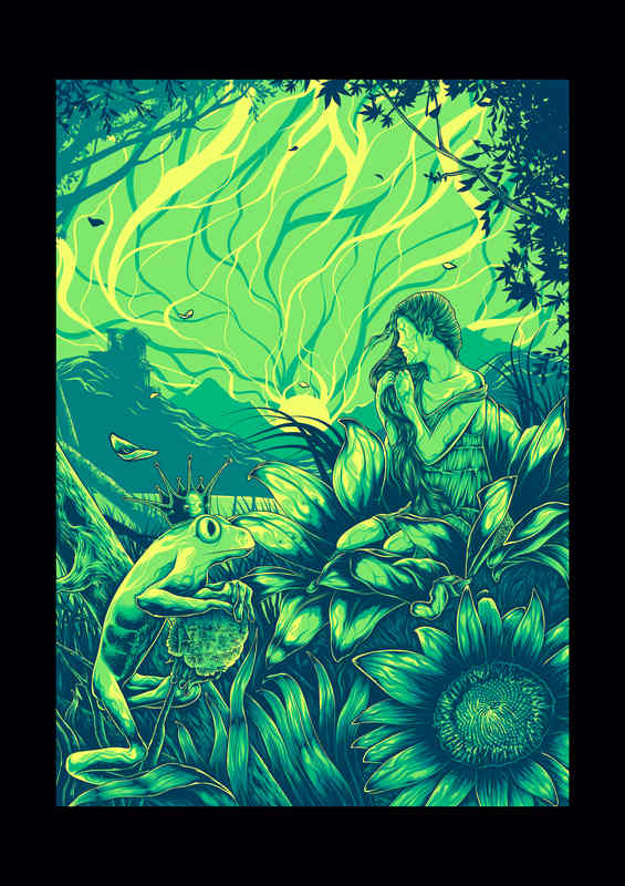 Princess Frog Metal Poster