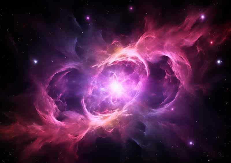 The Lilac Crab In Its Full Glory In Space