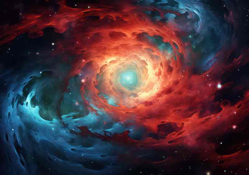 The Neptune Nebula With Outer Clusters In Lights