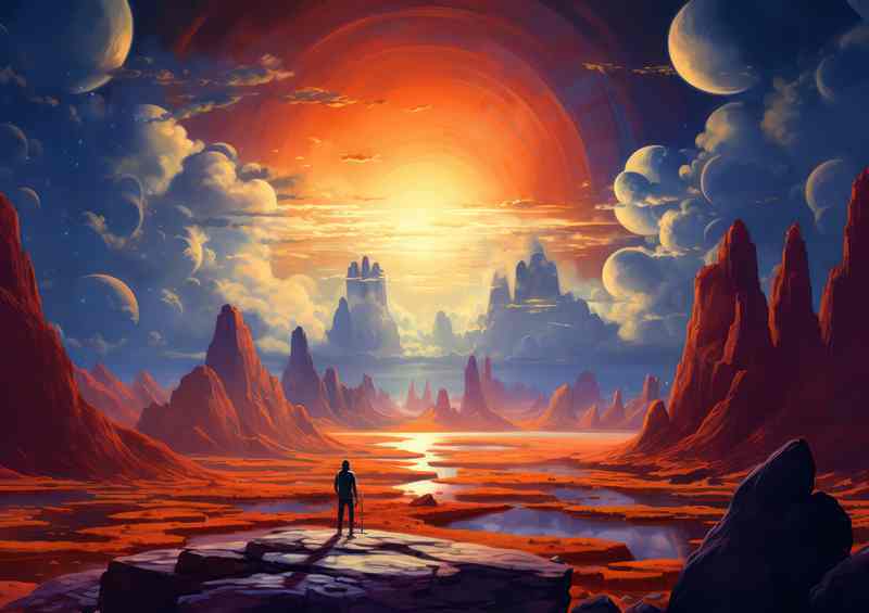 Mysteries of the Massive Boulders space art