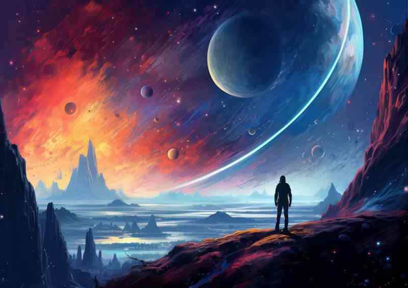 Rocky Wonders With Planets And Gas Rings