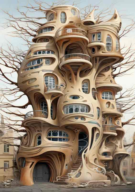 Architecture in kyiv and kivs in the style of organic