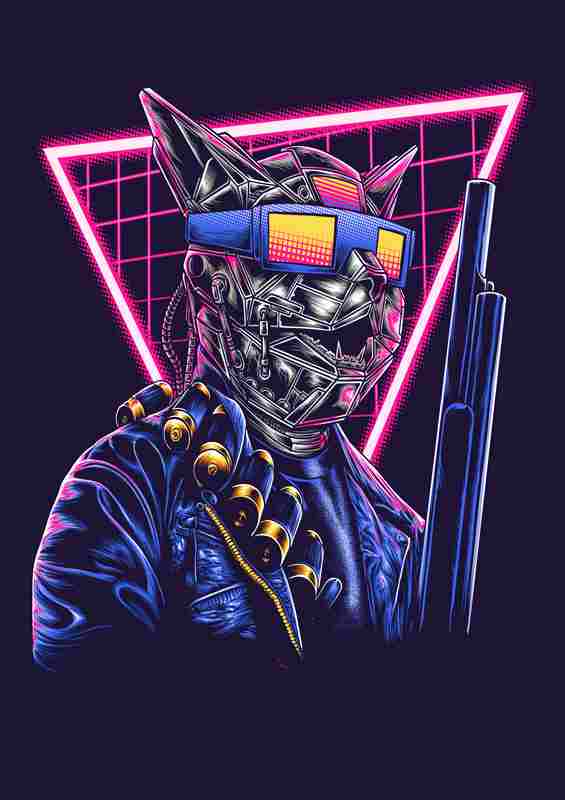 The Cat inator Purple noe style