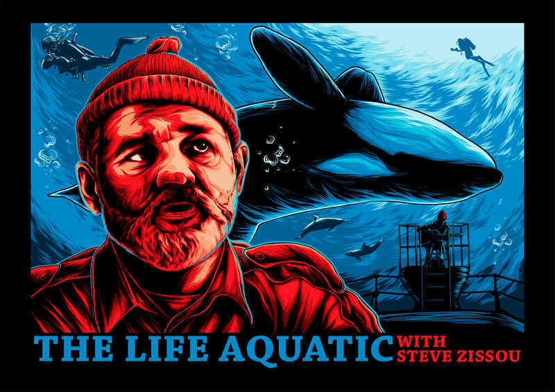 Aquatic Life whale in the sea with steve