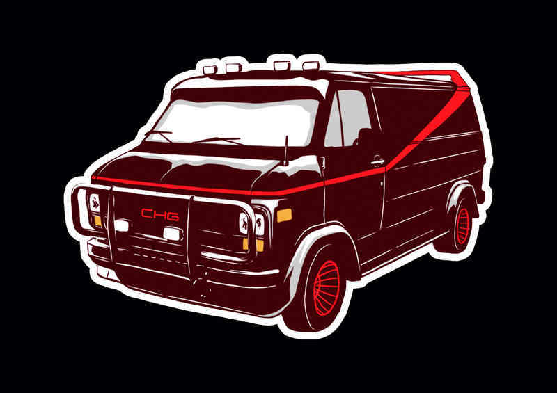 Childhood Cars A Team Van Poster