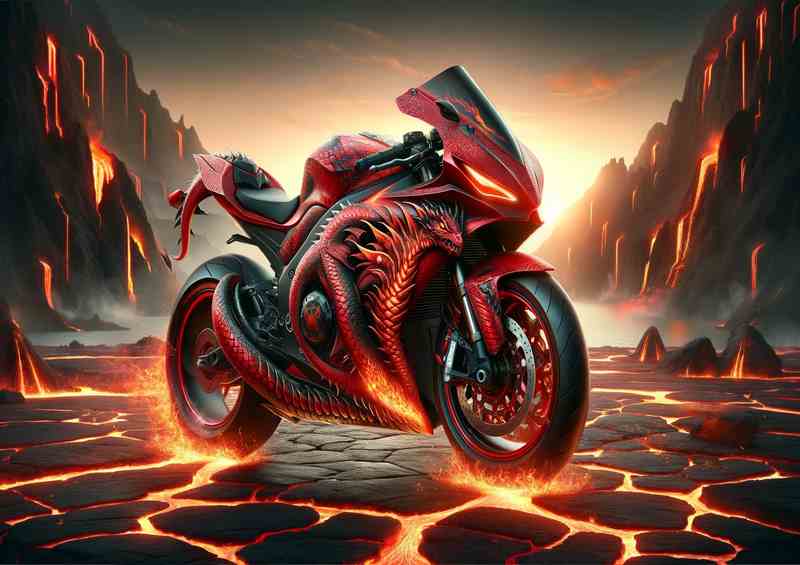 Fury Fiery Red Superbike Design