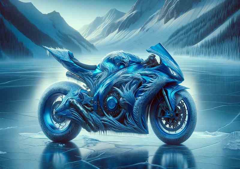 Ice Dragon Sleek Blue Superbike