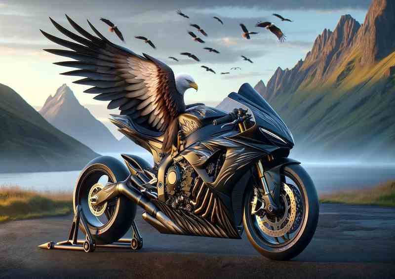 Majestic Eagle Inspired Superbike Aerodynamic Style