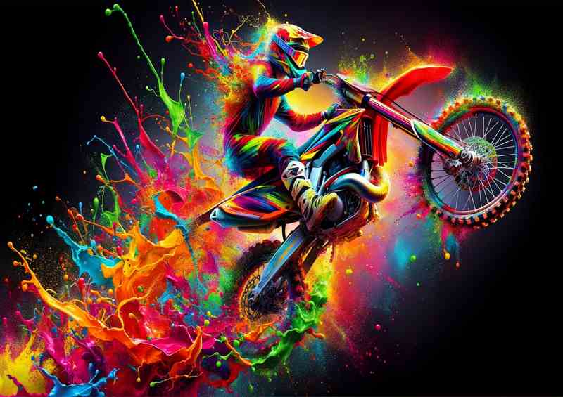Acrobat Splash Art Metal Poster