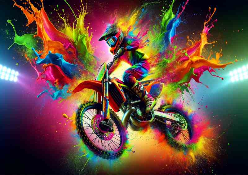 Vibrant Moto Acrobat