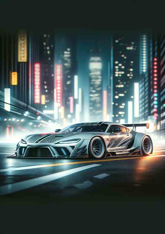 Simplified Graphic Street Racing Car