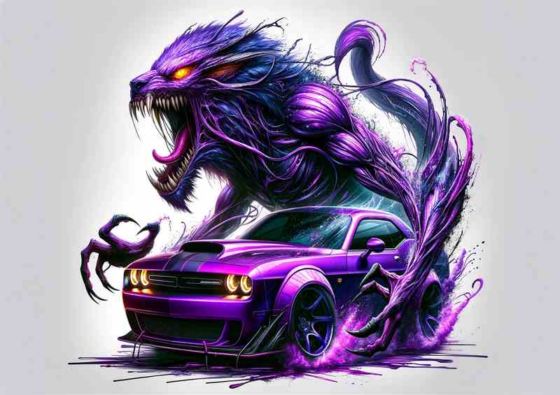 Beast Fusion Purple Muscle Car