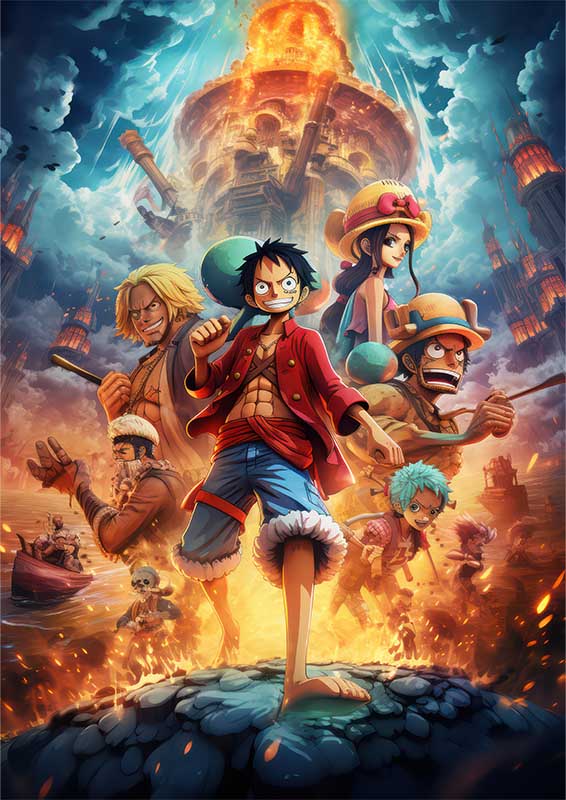 Monkey D Luffy one piece gang on the run