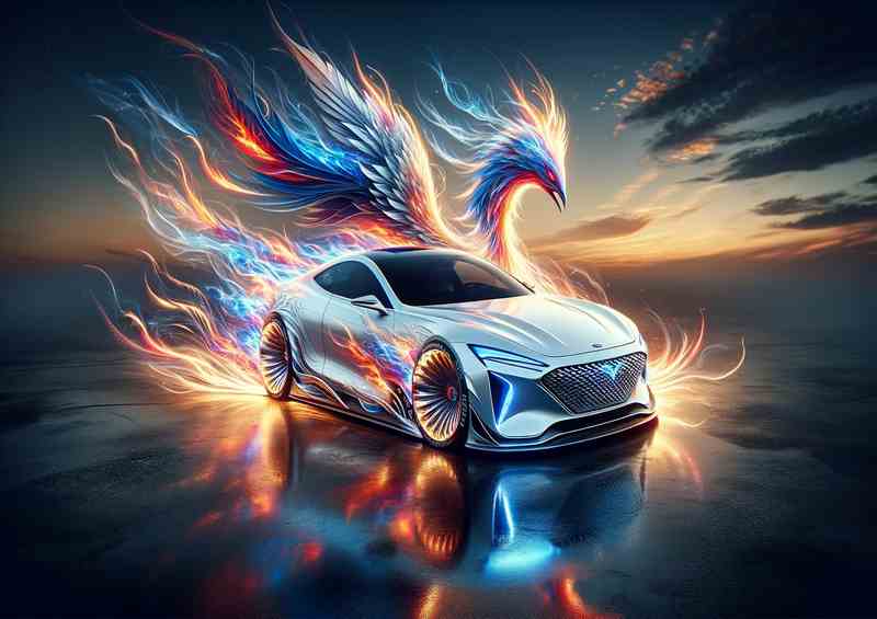 Mystic Phnx Flare White Perf. Car | Mt. Poster