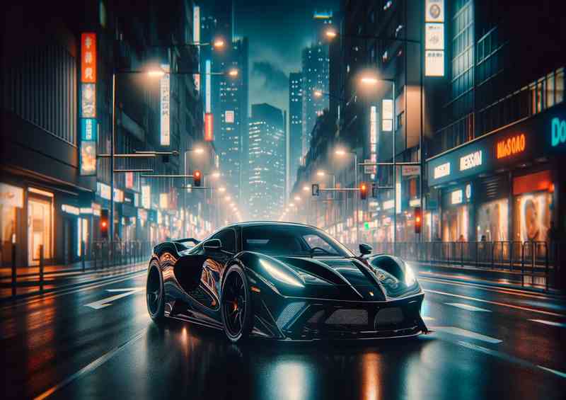 Night City Supercar Poster
