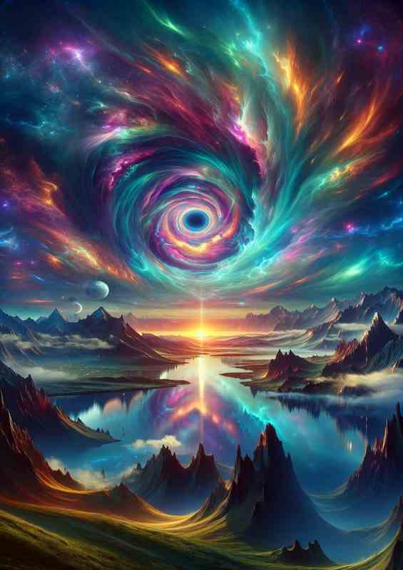 Cosmic Dreamscape Celestial Vortex Awakening