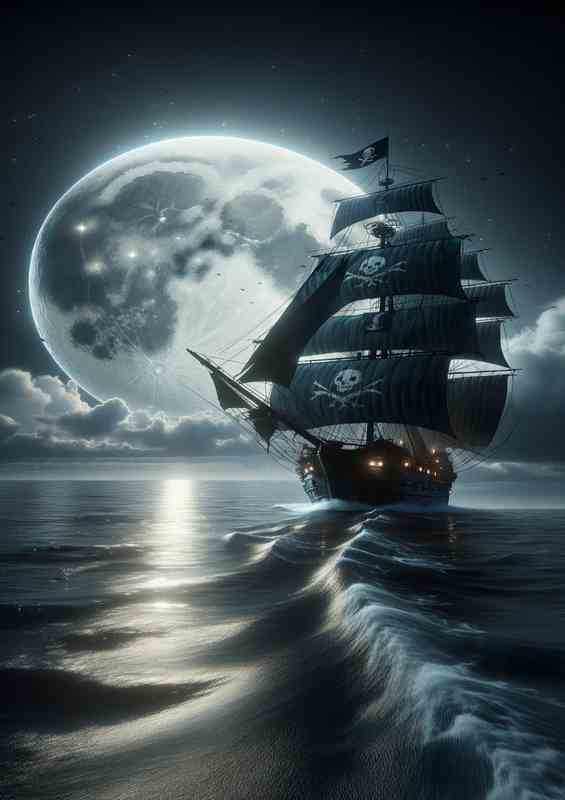 Moonlit Corsair Ocean Whispers