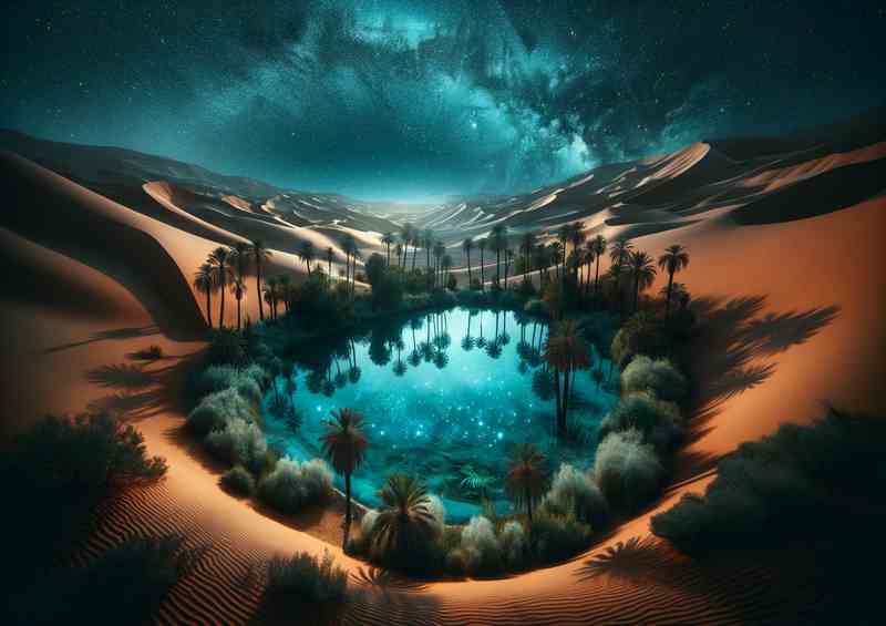 Starlit Sands Metal Poster