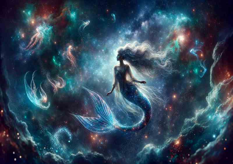 Stellar Mermaid in Galactic Ocean