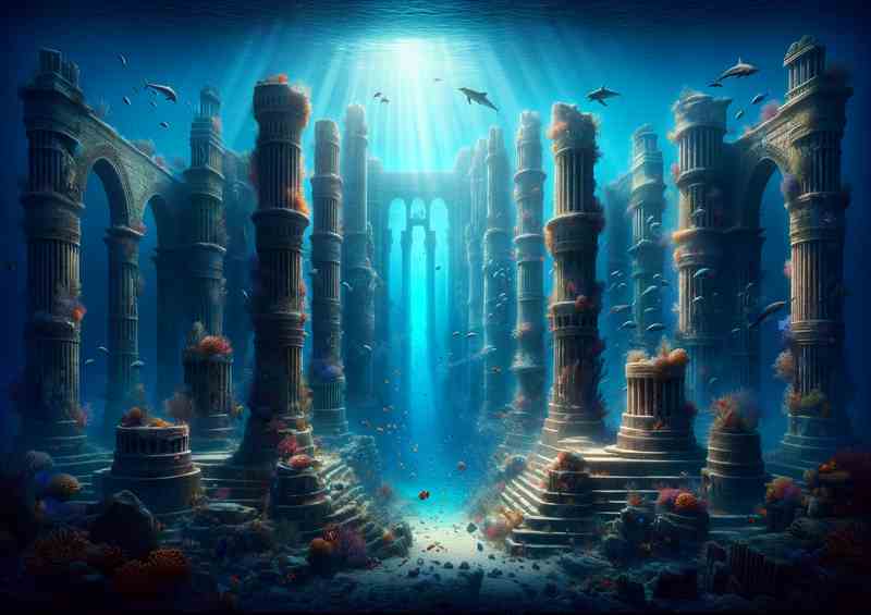 Sunken Atlantis city of Atlantis