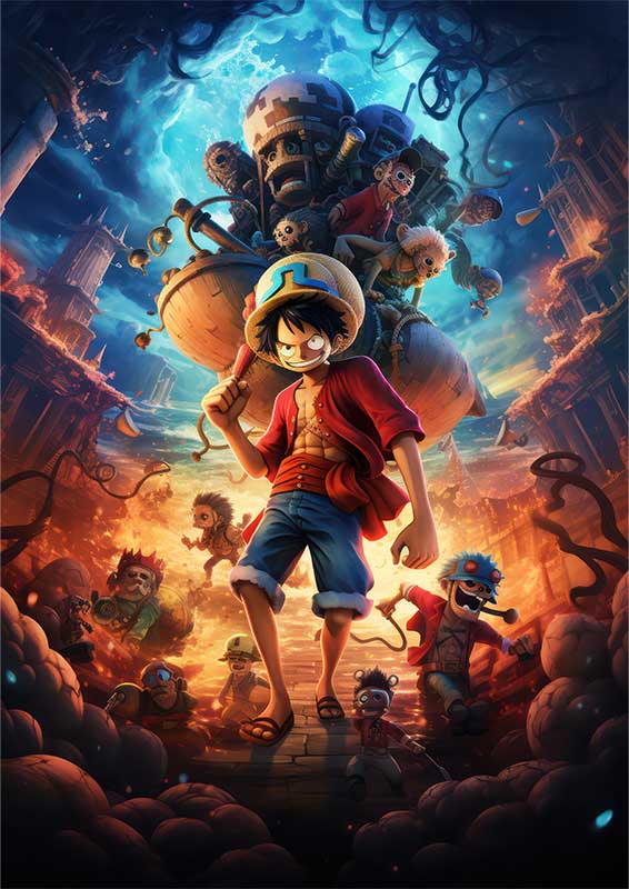 Monkey D Luffy one piece ready for battle