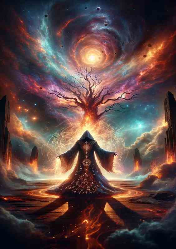 Sorcerer Summoning Cosmic Energy