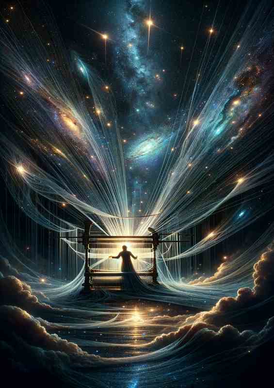 Night Weaver Tapestry Metal Poster