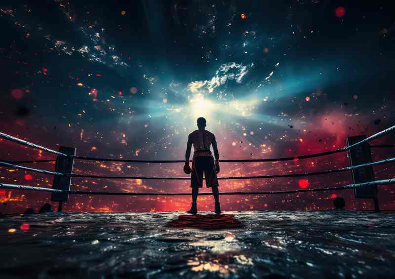 In the boxing ring ready for war
