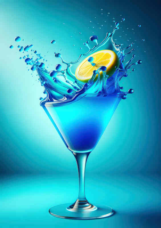 Blue Lagoon Beauty Citrus Splash in Vibrant Blue
