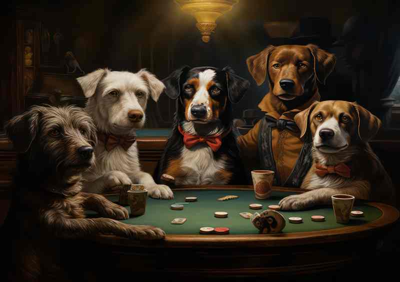 The doggies of the poker table