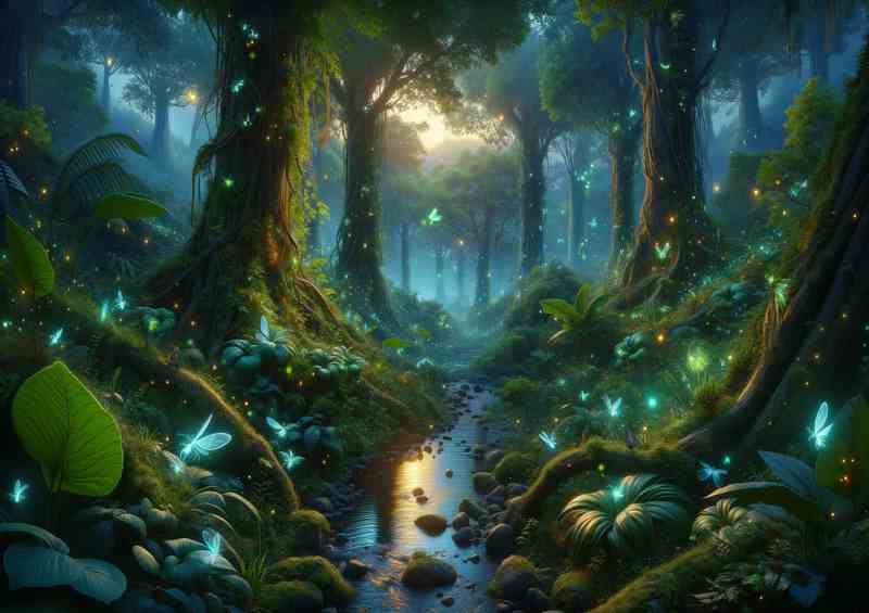 Enchanted Forest Glowing Wildlife