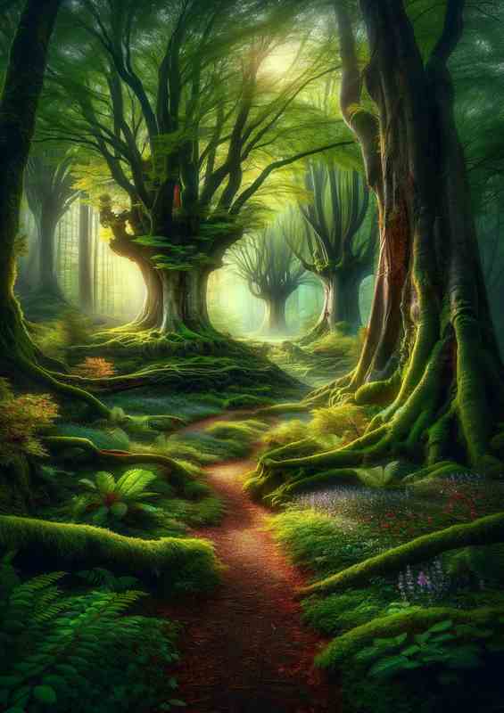 Enchanted Wilderness Mystical Forest Landscape