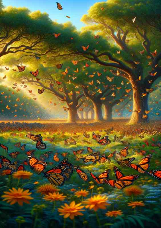 Monarch Butterfly Grove Whimsy