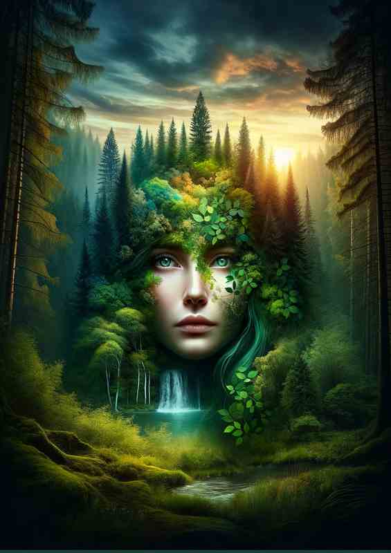 Mystical Natures Essence lush forest landscape