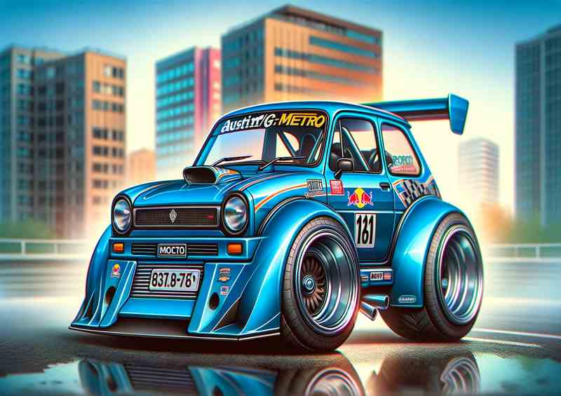 MG Metro Street Racer Metal Poster