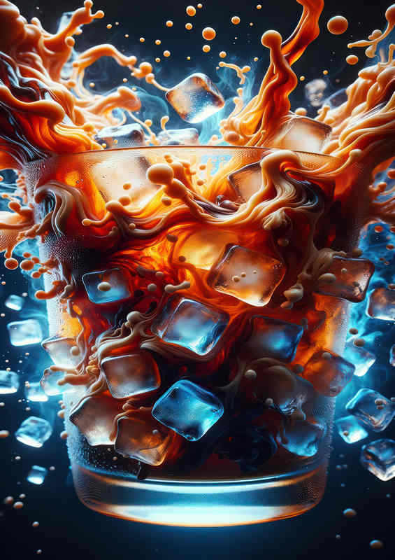Cold Brew Concentration Amber Depths and Icy Intrigue