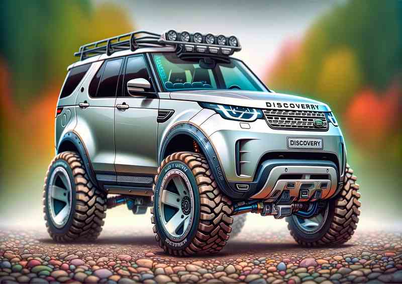 Land Rover Disc. Off Road Metal Poster