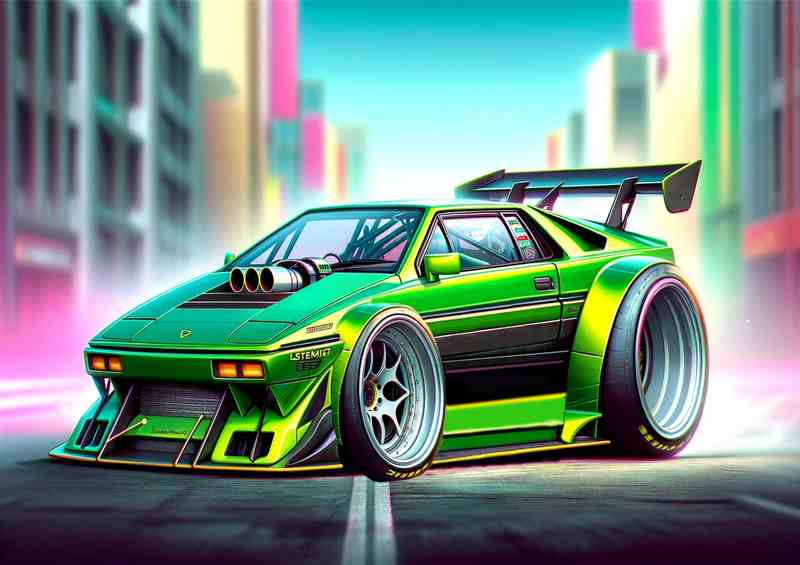 Lotus Esprit X-Race Metal Poster