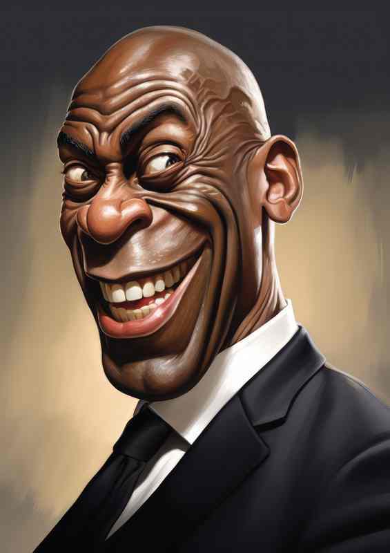 Caricature of Frank bruno