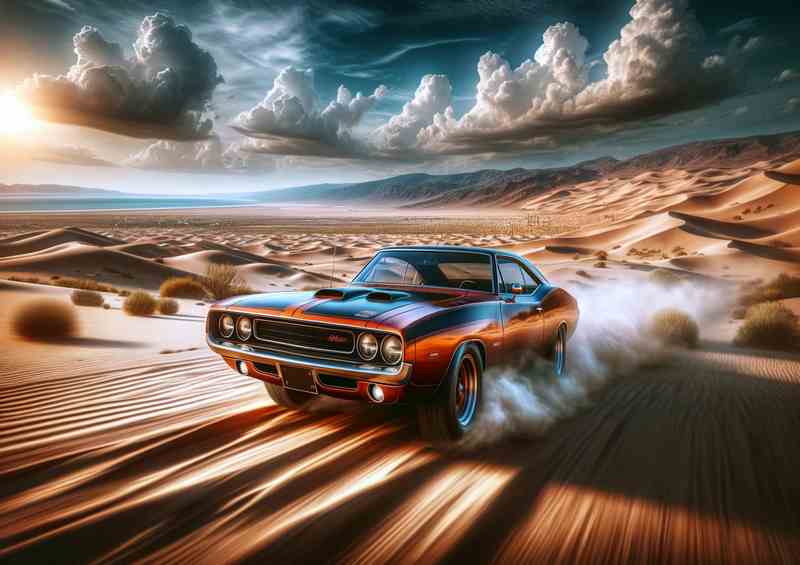 Desert Roar Metal Poster